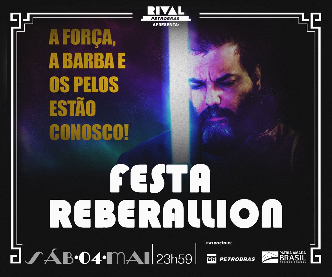 04/05 ~ ReBEARllion #MayThe4thBeWithYou (Festa Gay celebra Star Wars)