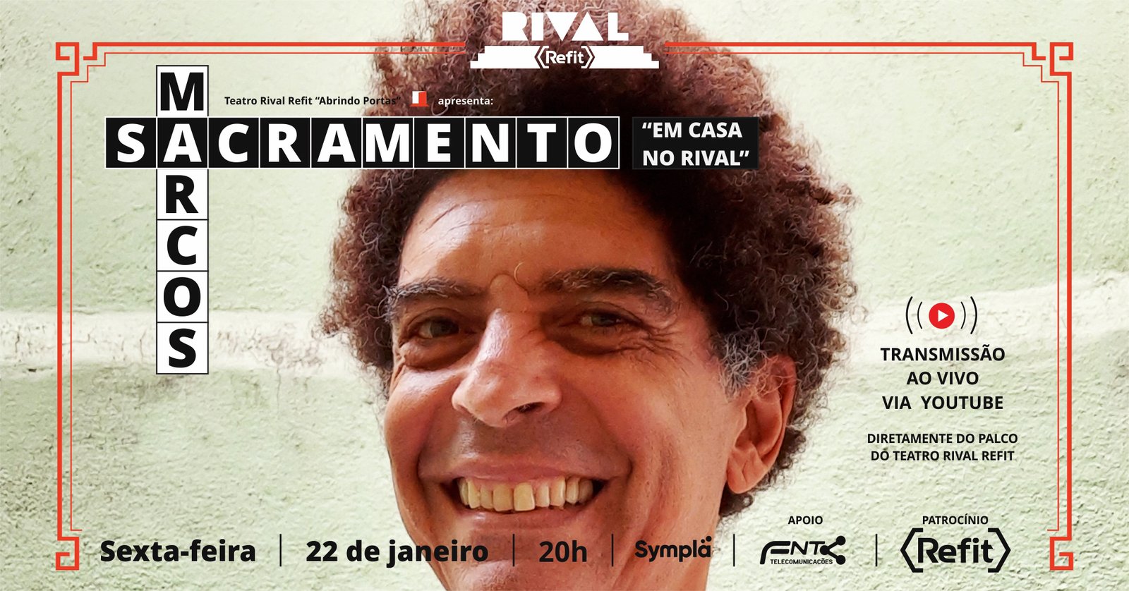 Marcos Sacramento “em casa, no Rival”