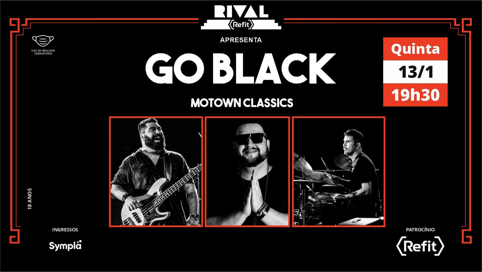 Banda Go Black apresenta “Motown Classics”