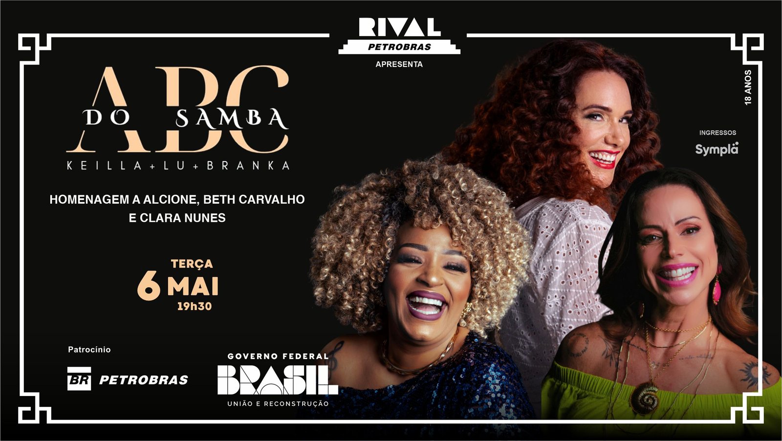 ABC do Samba – Keilla Regina, Lu Carvalho e Branka homenageiam Alcione, Beth Carvalho e Clara Nunes