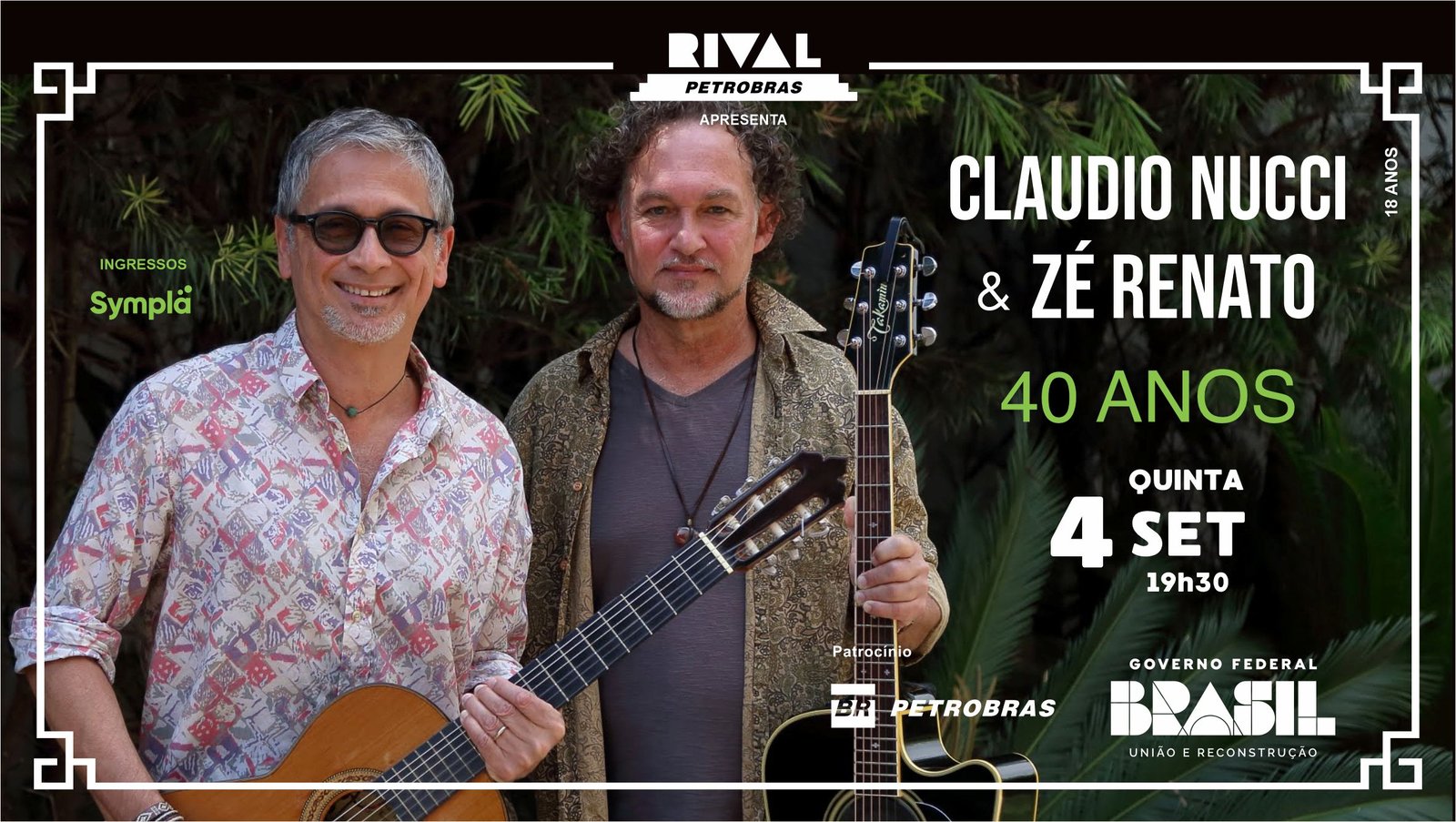 Claudio Nucci e Zé Renato 40 anos