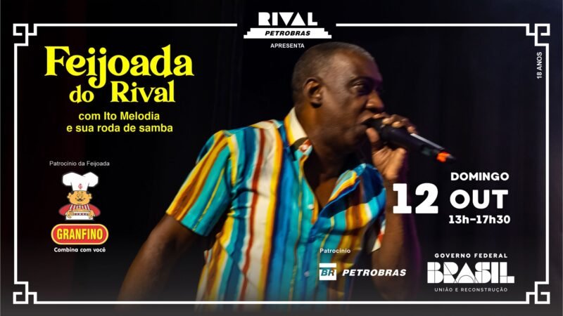Feijoada com Ito Melodia e roda de samba