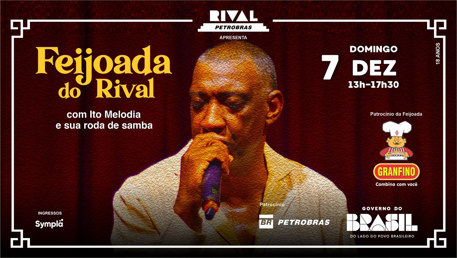 Feijoada do Rival com Ito Relodia e roda de samba
